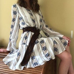 Drop waist floral dress